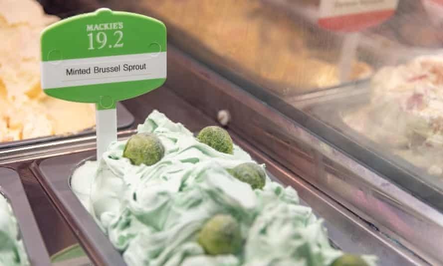Mackie’s minted brussels sprout ice-cream