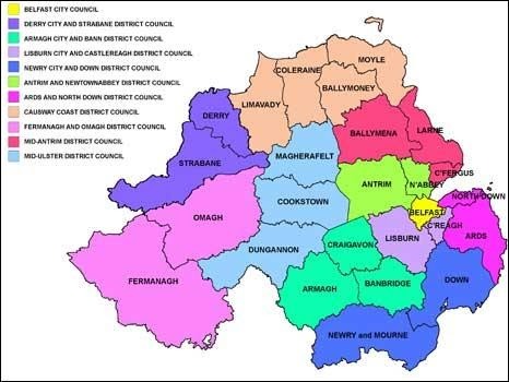 BBC NEWS | UK | Northern Ireland | New council boundaries outlined