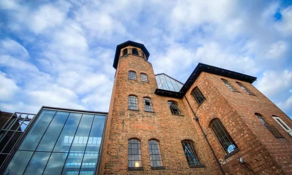 Exterior view of the Museum of Making's Silk Mill, Derby, UK.