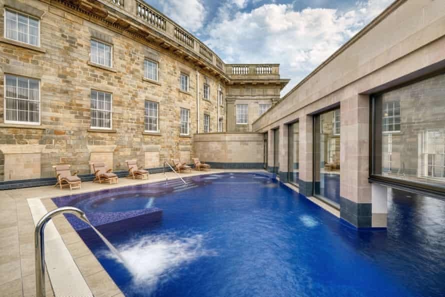 outdoor pool at Buxton Crescent Hotel & Spa.