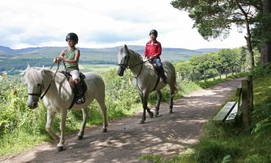 The Scottish countryside is perfect for pony and horse rides.