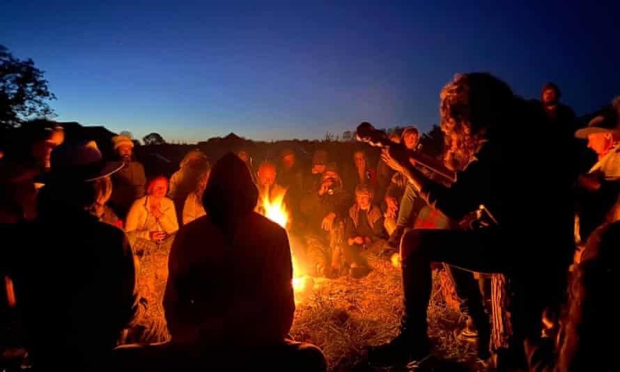 The campfire sing-song