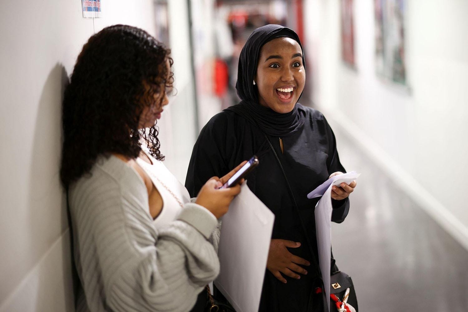 A-level students at the north London Ark Academy, which had 30 per cent of grades at A*/A