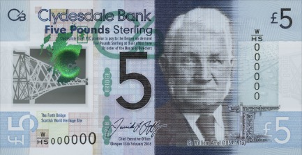 Front of note