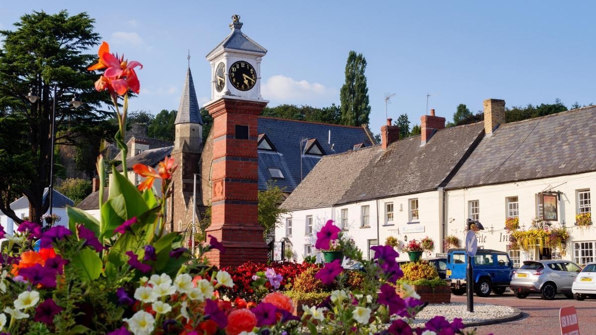 Best Places to Live in Wales: Usk has been a regular winner of Wales in Bloom and has garnered international acclaim